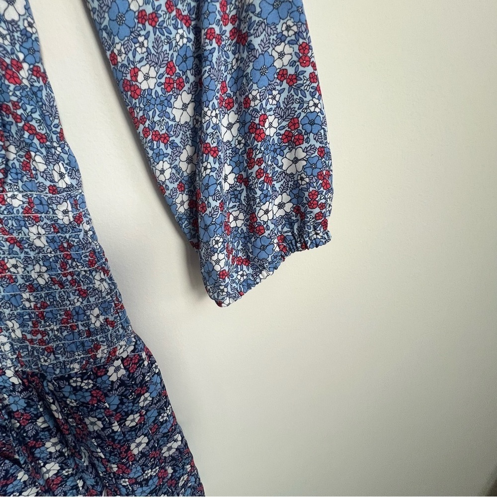 New Gap Dress Womens Floral Drop Waist Pleated Skirt Cottagecore Boho Peasant L - Picture 12 of 15